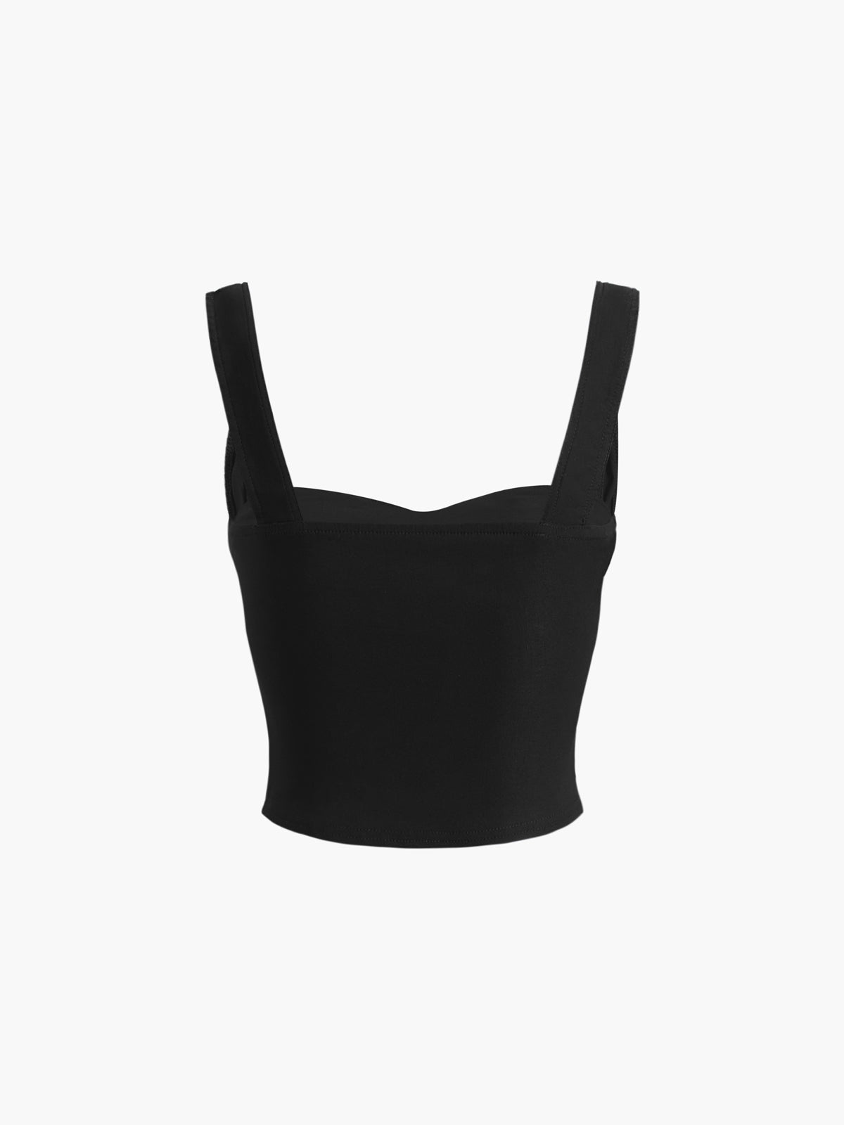 Sweetheart Contour Piping Crop Top