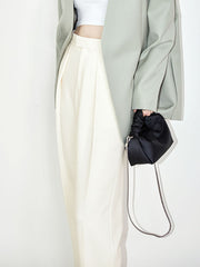 Effortless Pleated Cropped Pants