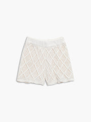 Utility Eyelet Crochet Shorts