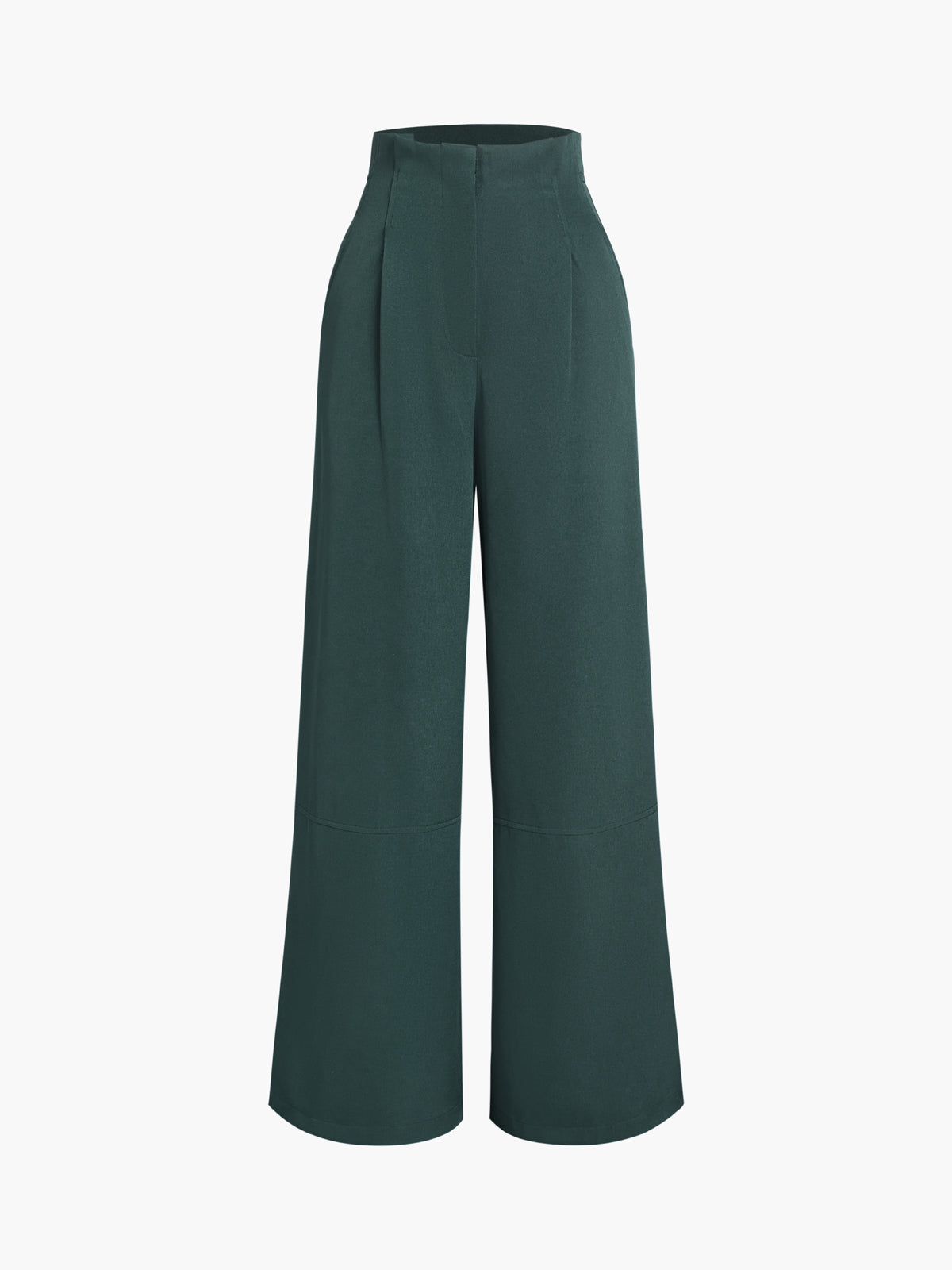 High Waisted Pleat Wide Leg Pants