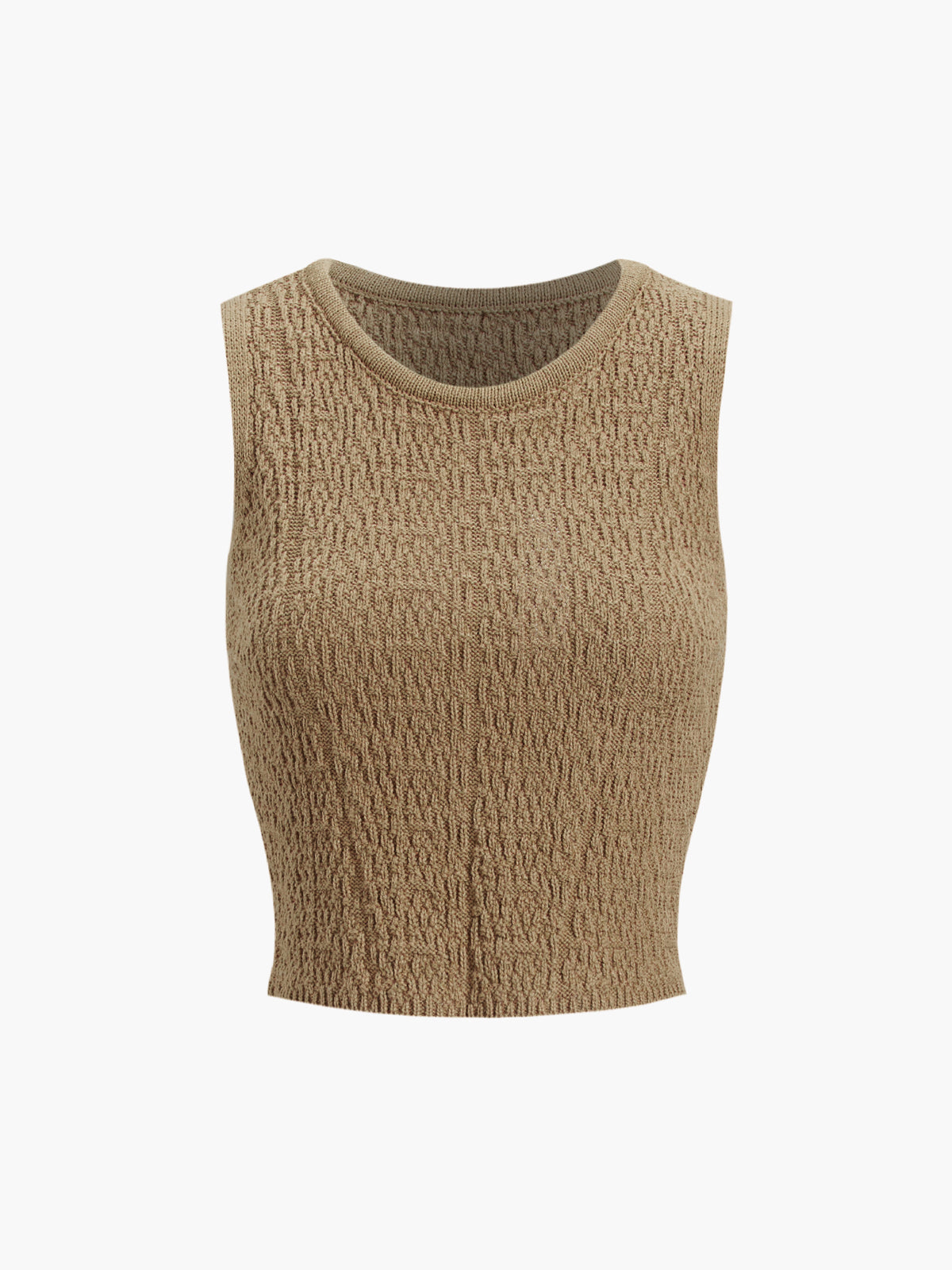 Leisure Textured Crop Tank Top