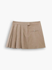 Asymmetrical Pinstripe Skirt