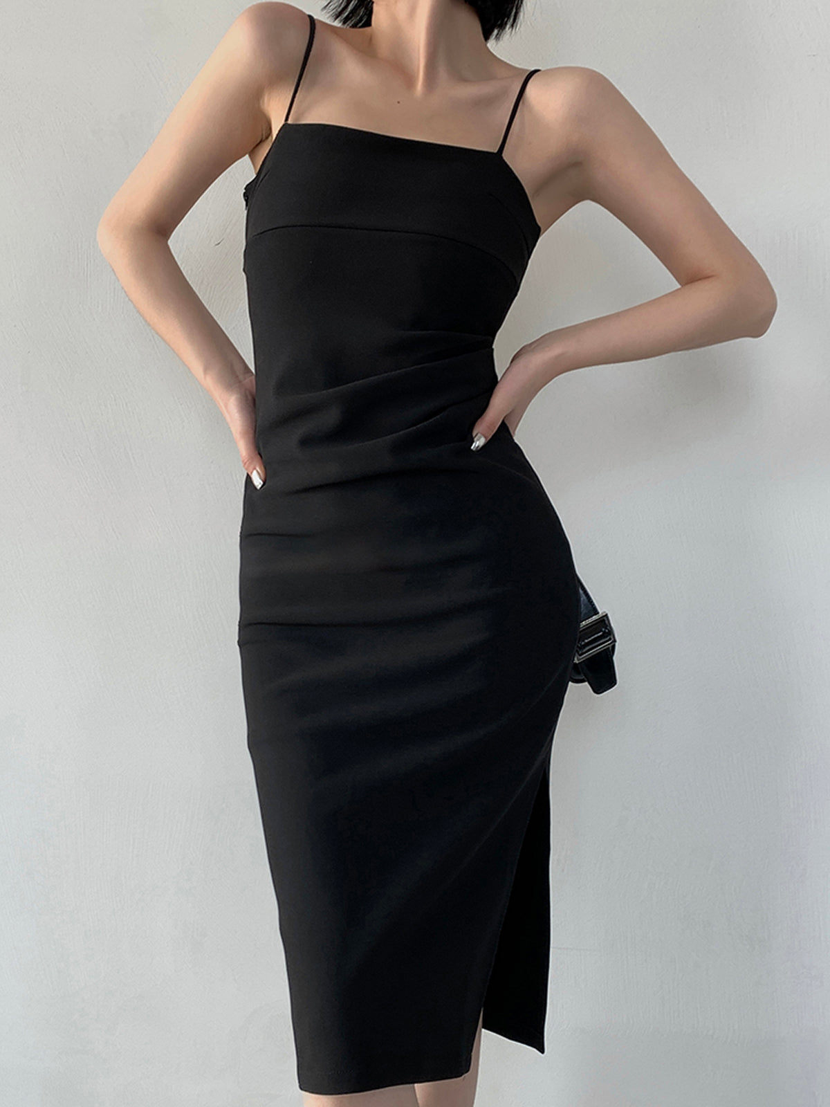 Leisure Slit Midi Dress