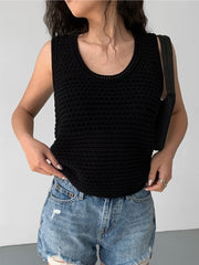 Open Knit Tank Top