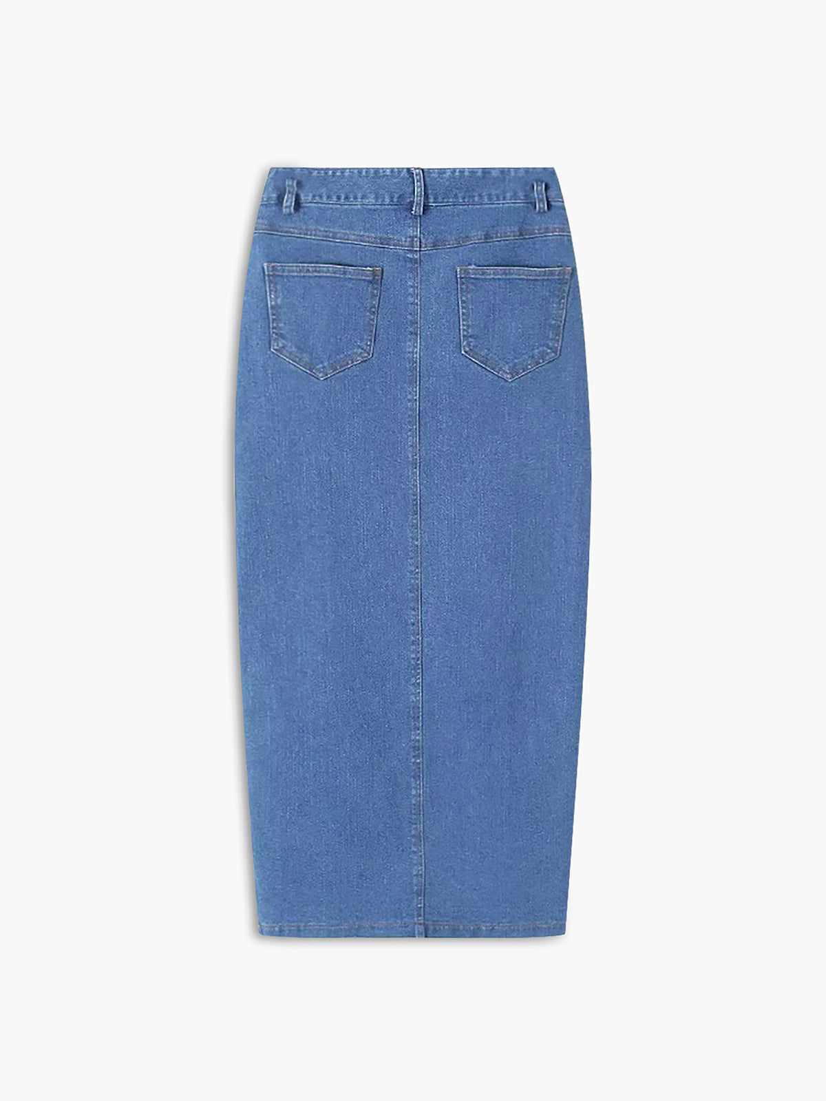 Utility Slit Denim Skirt