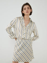 Pinstripe Shirt Dress