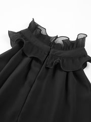 Lightweight Ruffled Pleat Top