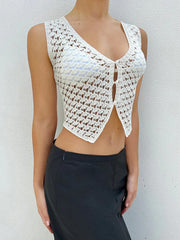 Vintage Crochet Eyelet Tank Top