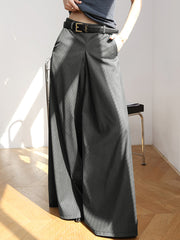 Oversized Pleat Wide Leg Pants