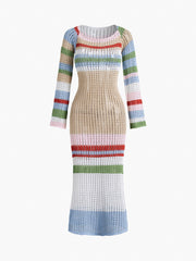 Coastal Cover Up Crochet Long Dress