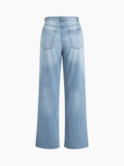 Boho Denim Straight Leg Jeans