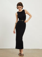 Leisure Rib Long Dress