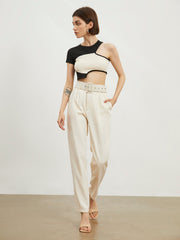 Utility Belted Straight Leg Pants