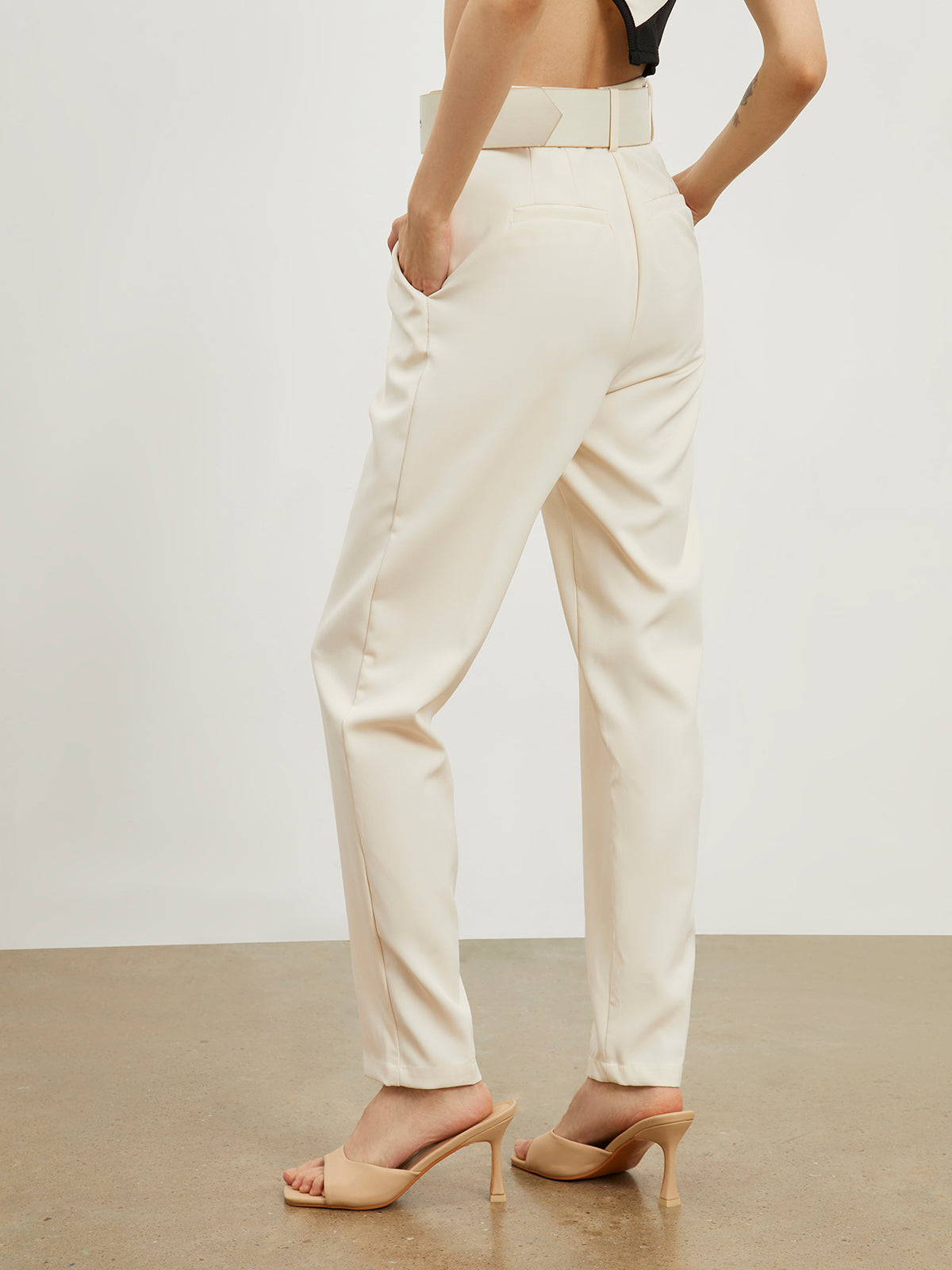 Utility Belted Straight Leg Pants