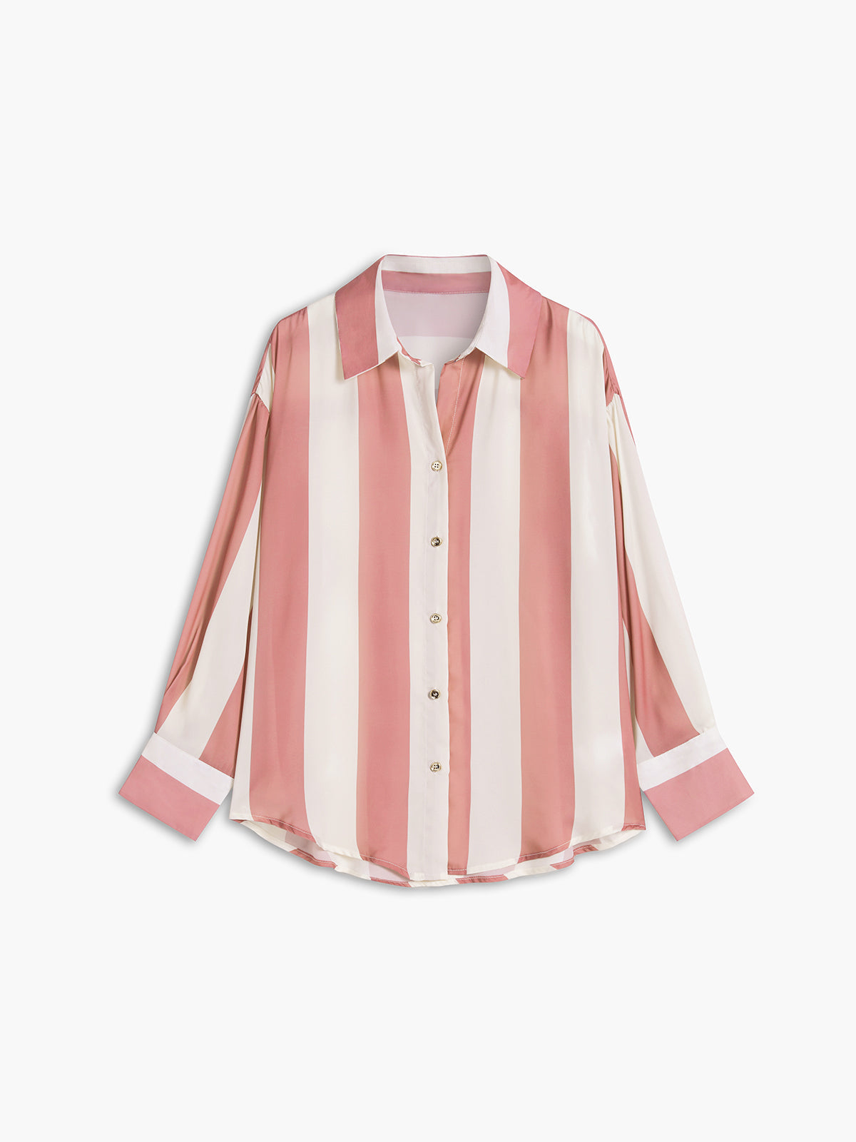 Pink Pinstripe Button Down Oversized Shirt