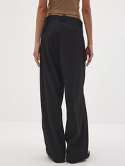 Low Rise Criss Cross Suit Pants