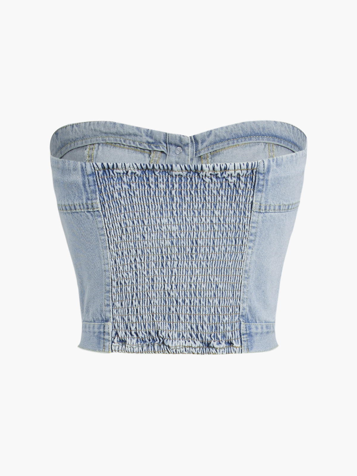 Denim Crop Corset Top