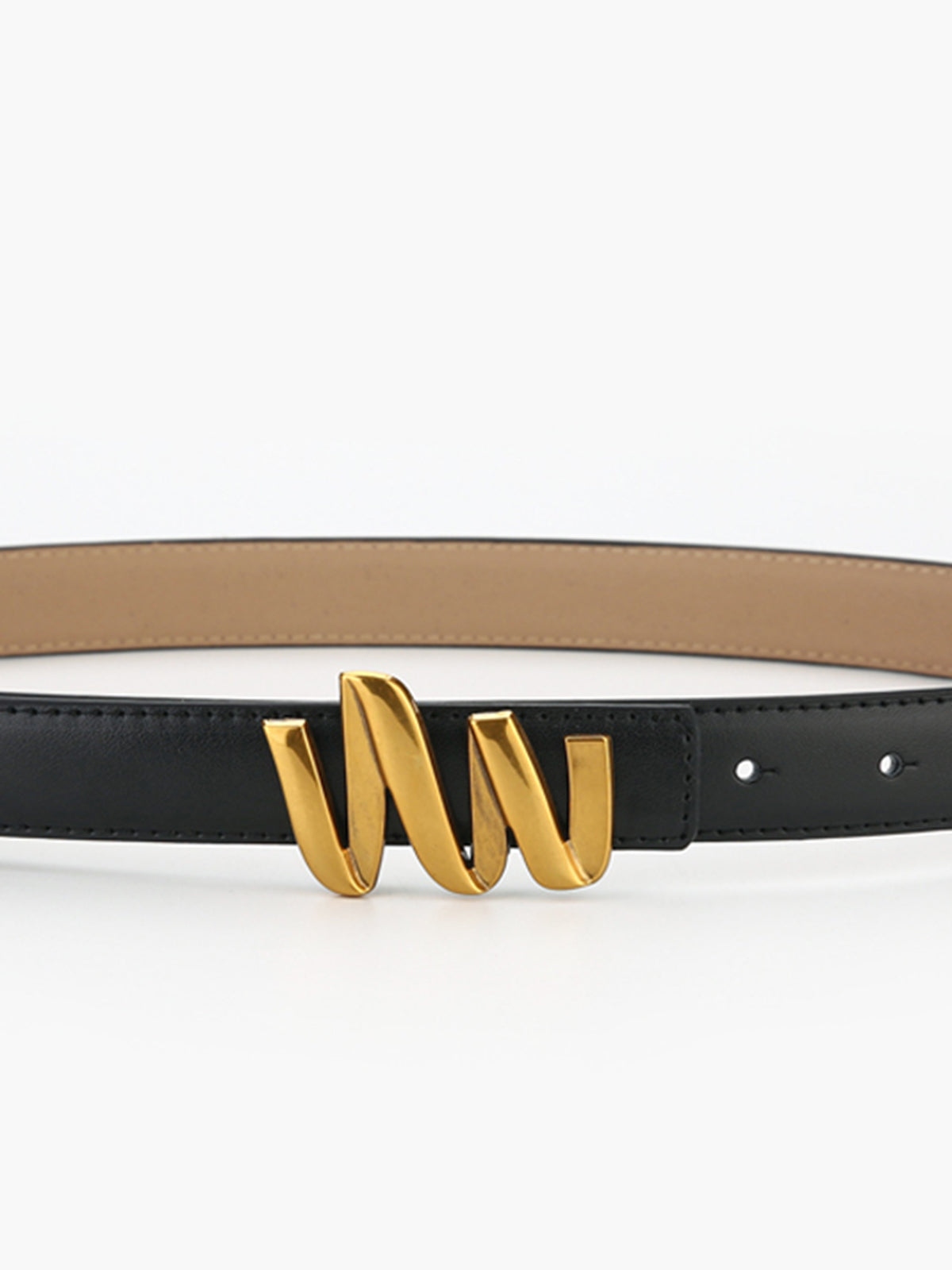 Wave Leather Belt