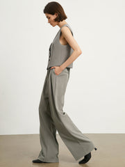 Minimalist Smart Wide Leg Pants