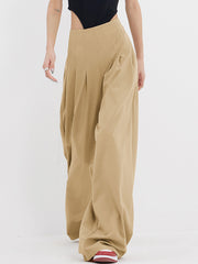 Street Oversized Pleat Wide Leg Pants