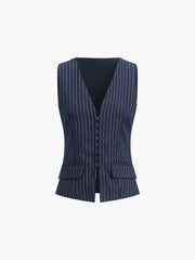 Pinstripe Vest