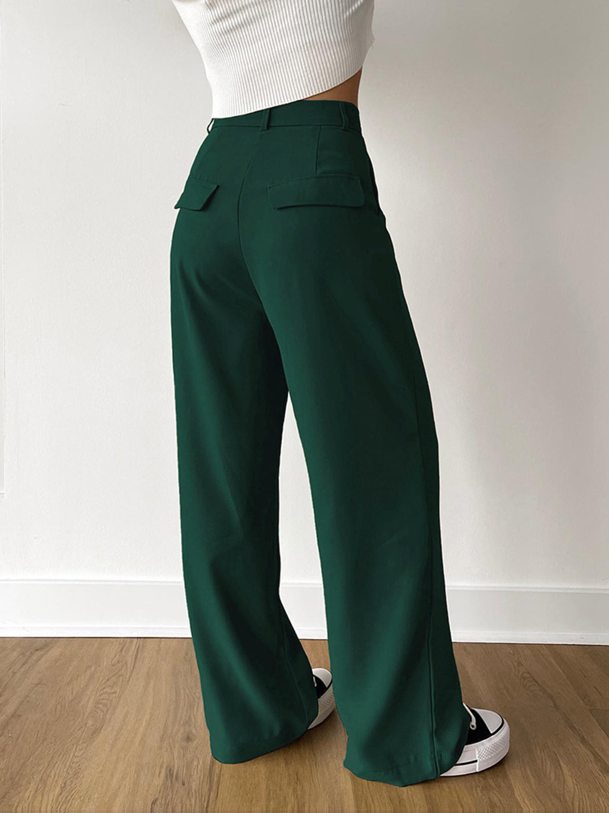 Smart Wide Leg Pants