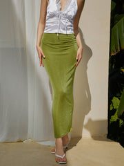 Summer Greens Maxi Skirt