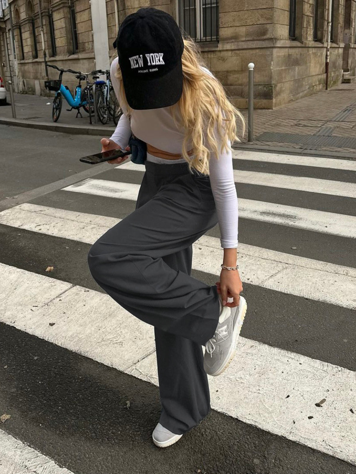 Off Duty Reversible Waistband Wide Leg Pants