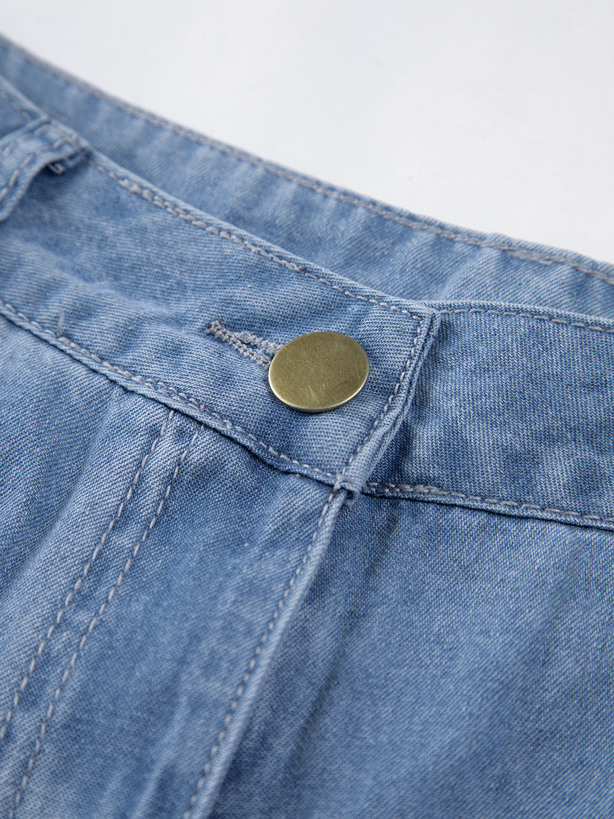 Pockets Denim Cargo Jeans