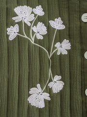 Embroidered Lilac Floral Vest