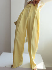 Sunny Day Pleat Wide Leg Pants