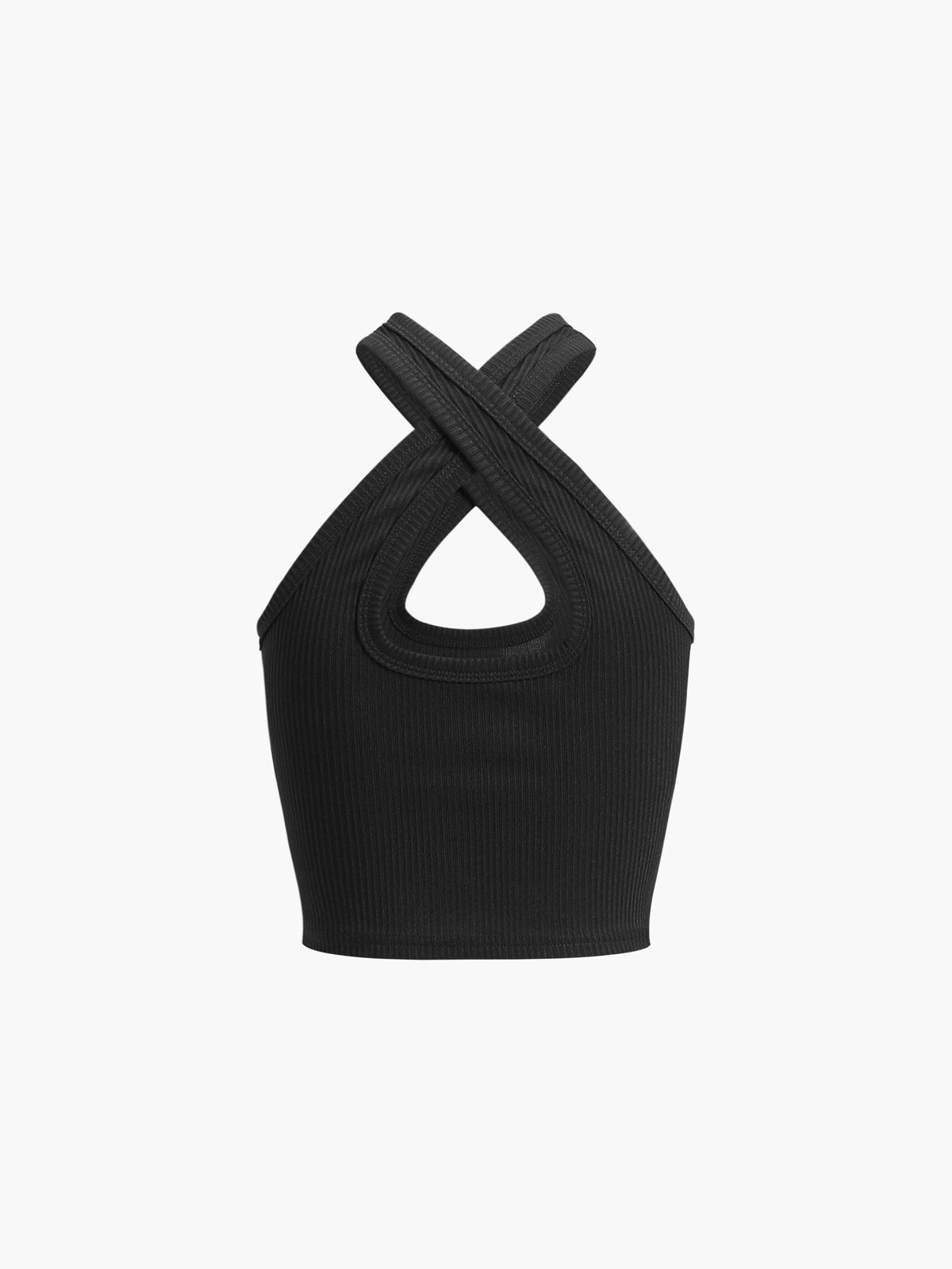 Criss Cross Rib Crop Top