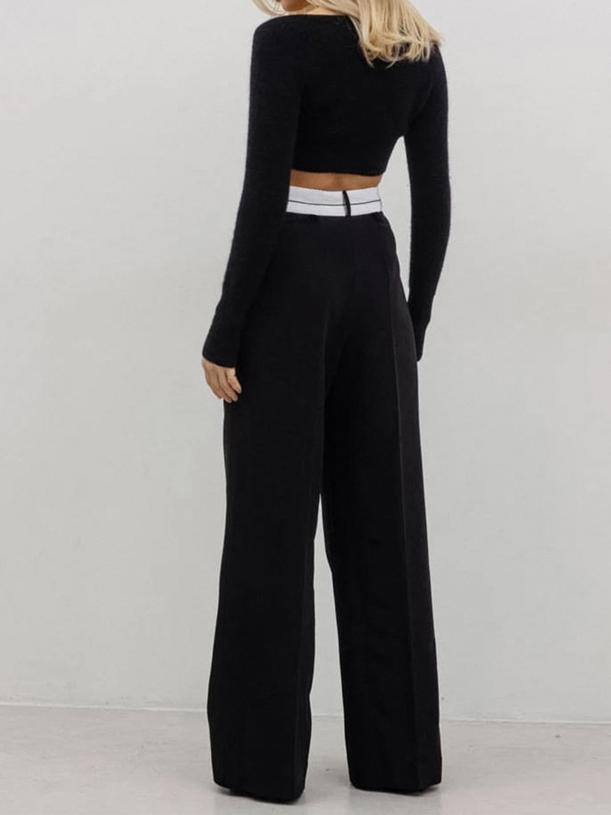 Highway Reversible Waistband Wide Leg Pants