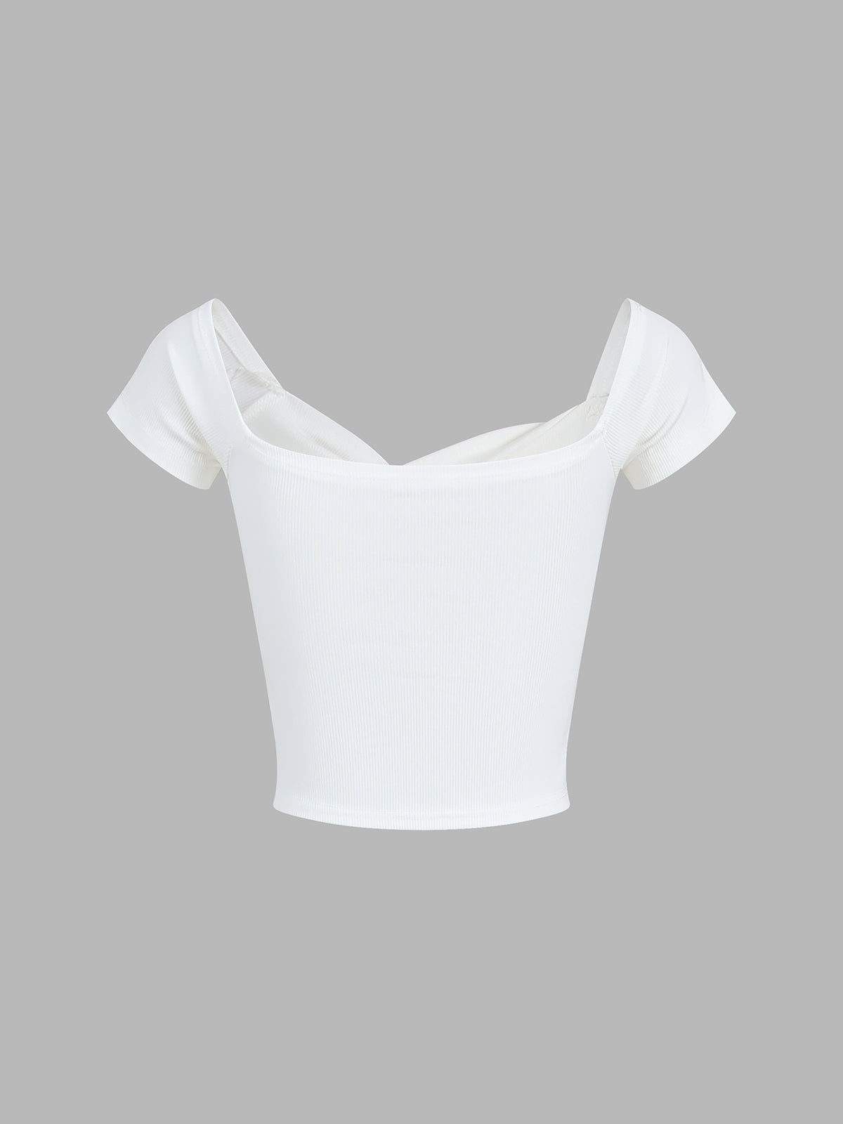 Twist Cap Sleeve Crop Top