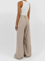 Fair Play Pleat Wide Leg Pants