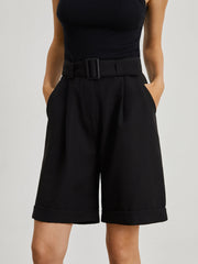 Minimalist Belted Shorts