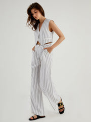 Indie Sleaze Pinstripe Wide Leg Pants