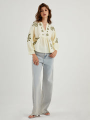 Morocco Vibe Embroidered Blouse