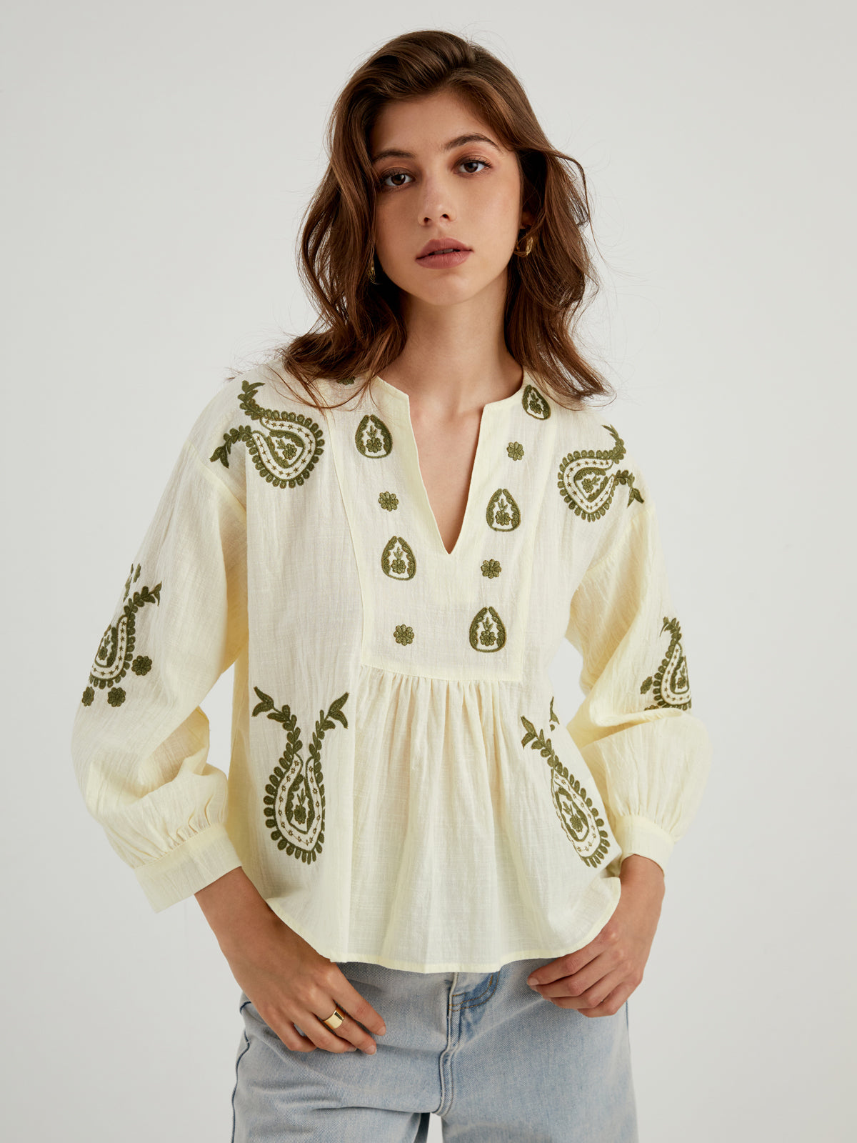 Morocco Vibe Embroidered Blouse