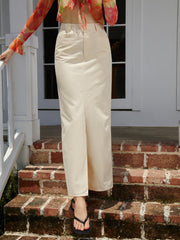 Utility Buttoned Maxi Skirt