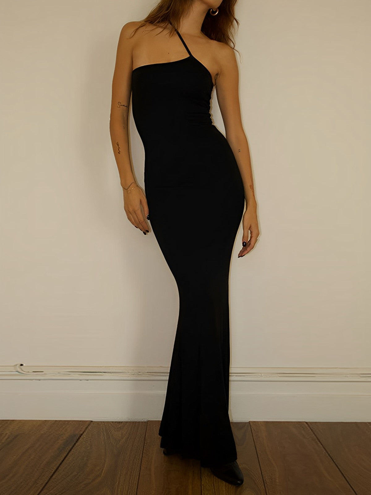 First Choice One Strap Bodycon Long Dress