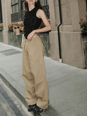 Street Drawstring Cargo Pants