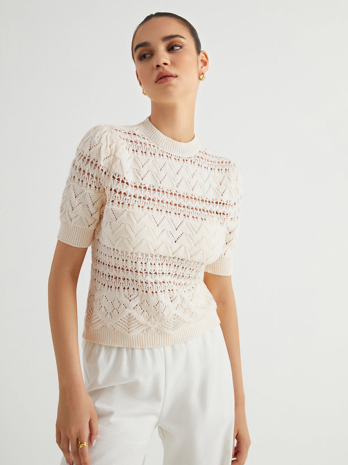 Classic Cable Knit Top