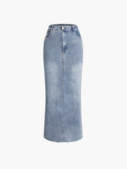 Soho Denim Maxi Skirt