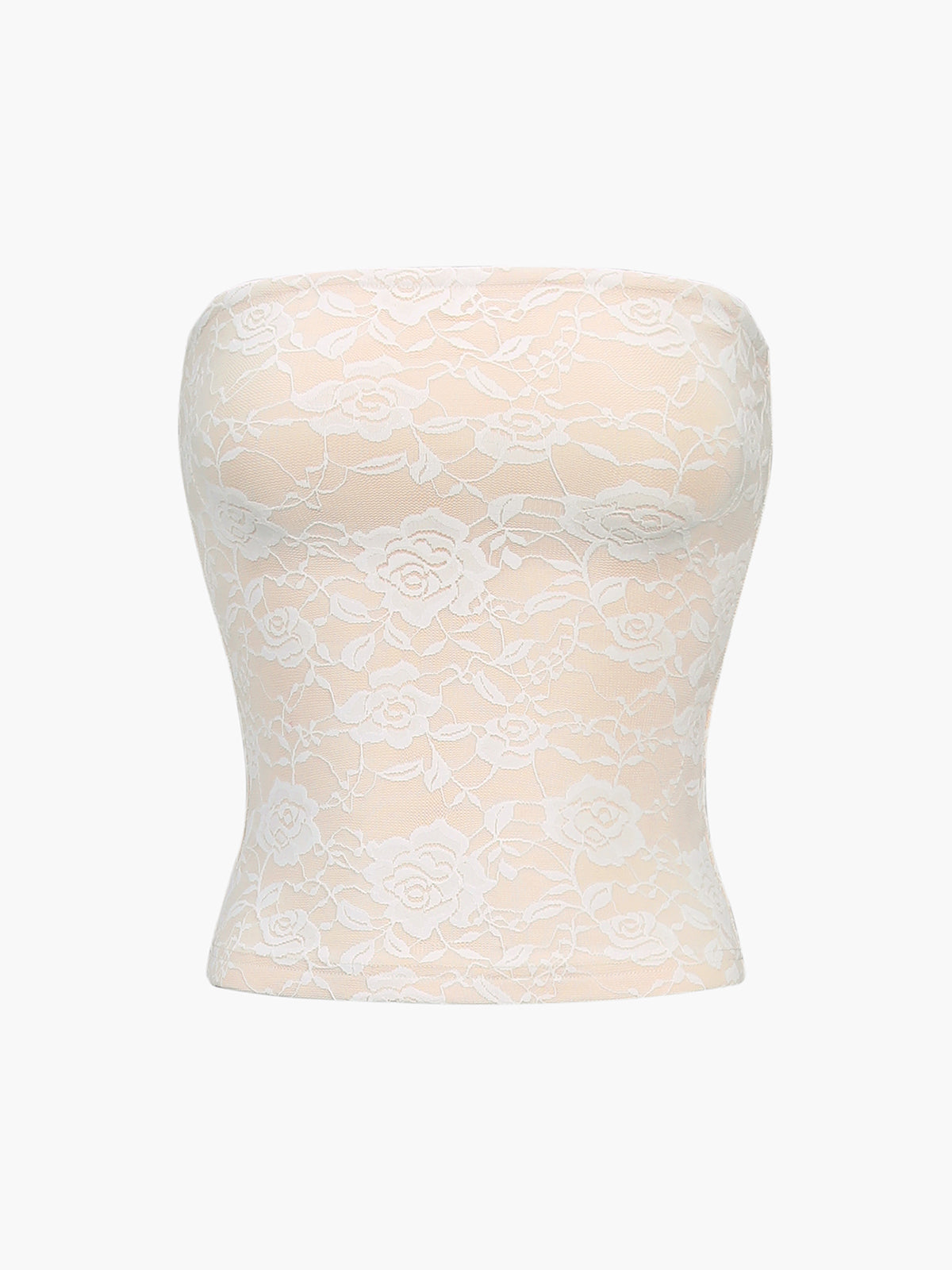 Flora Lace Crop Tube Top