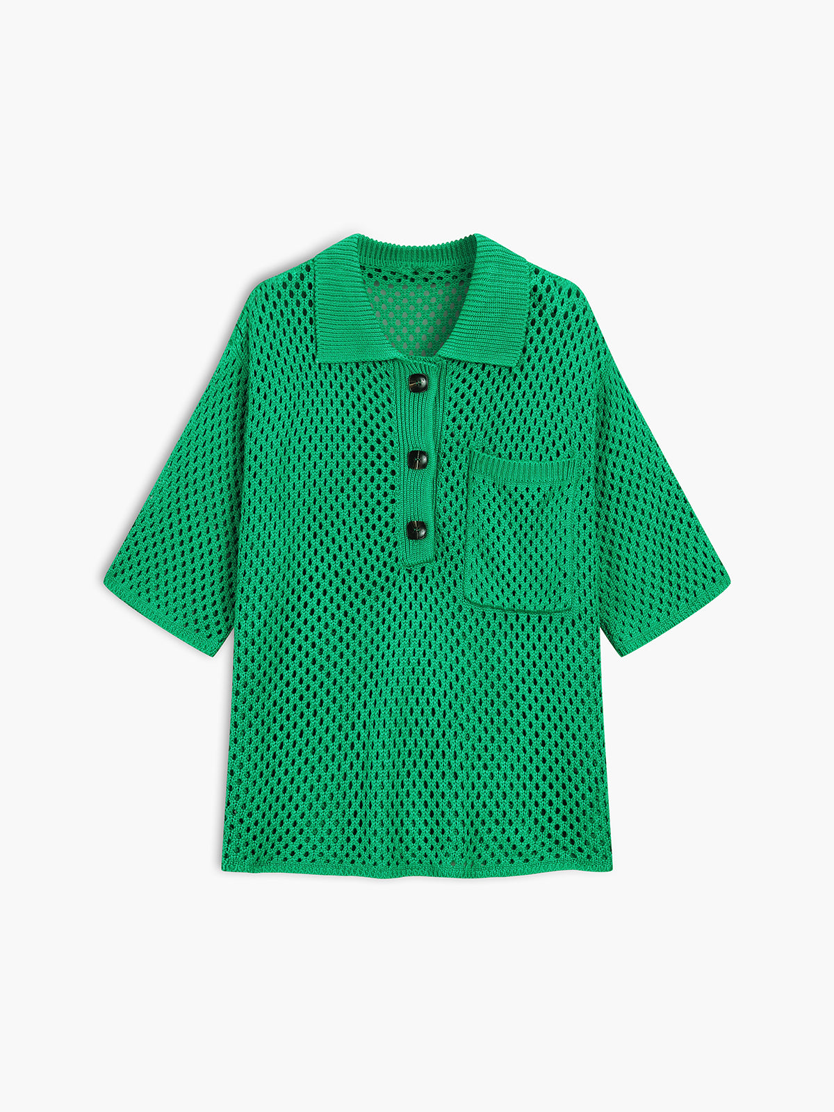 Greenfield Crochet Eyelet T-Shirt