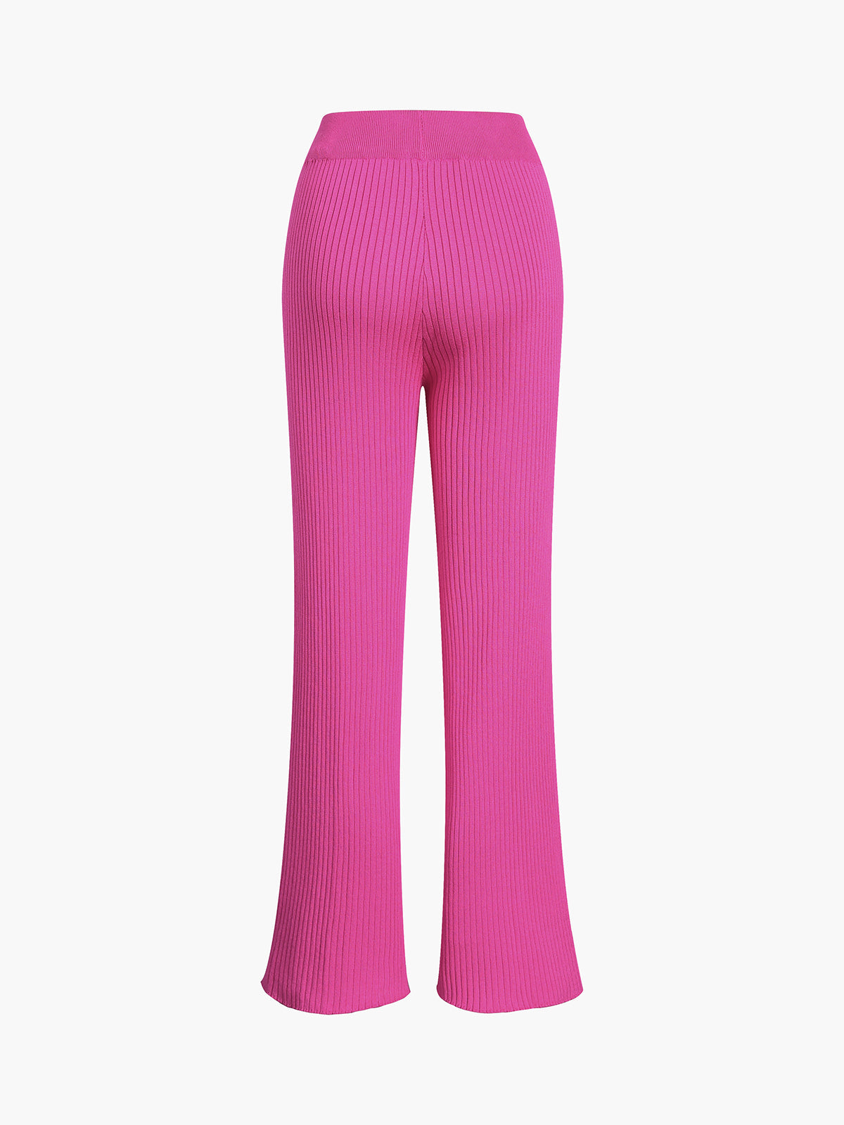 Barbiecore Rib Two Piece Pants Set