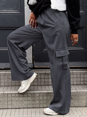 Street Pinstripe Cargo Pants