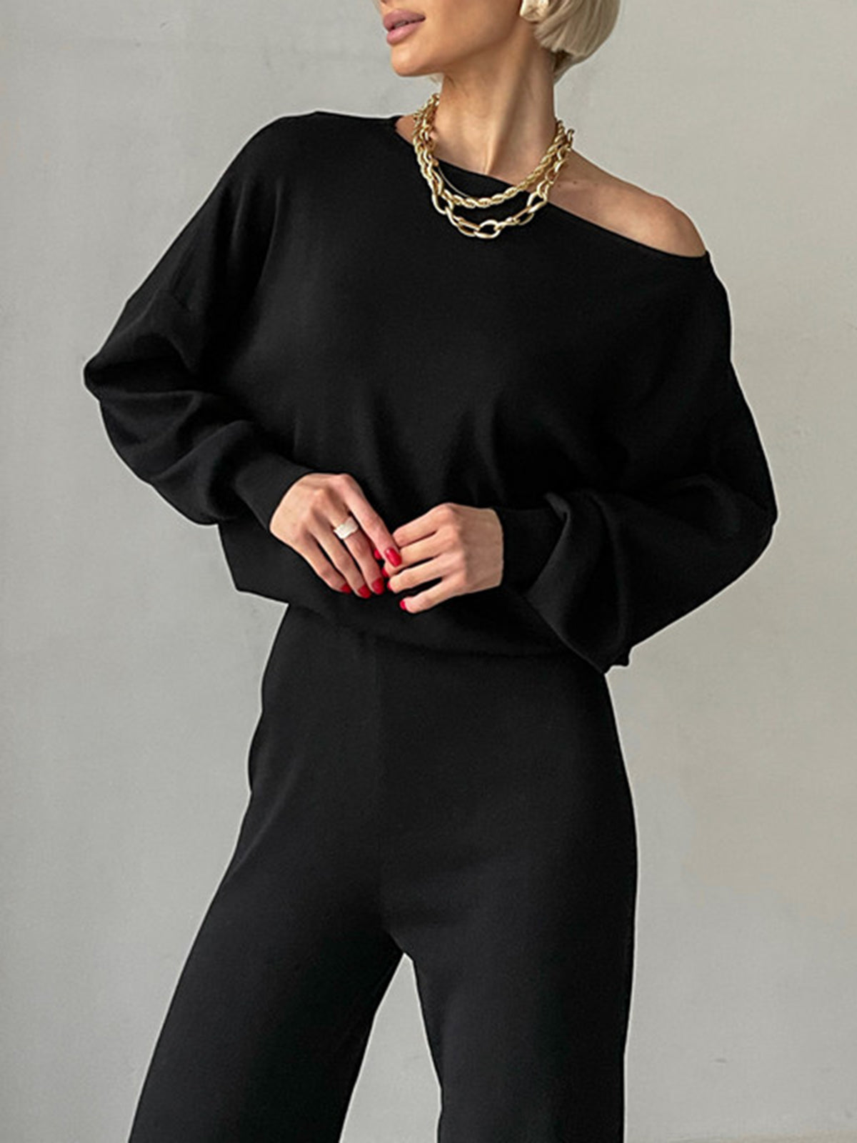 Quiet Luxury Long Sleeve Two Piece Pants Set