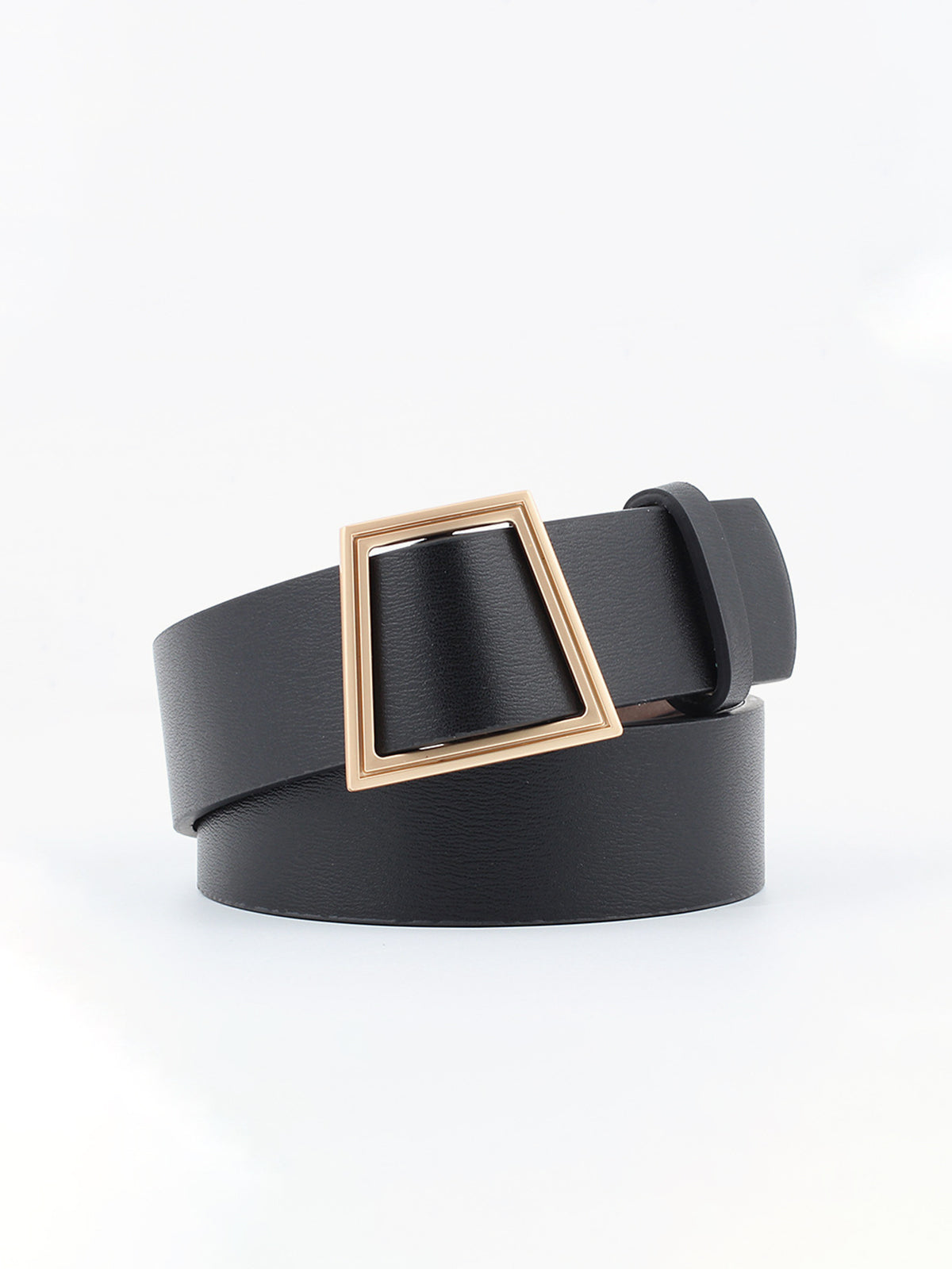 Trapezoid Leather Belt